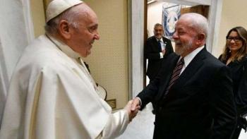 Papa Francisco recebe Lula e Janja no Vaticano