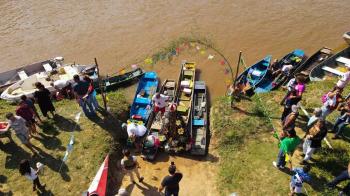 Romaria Fluvial de Canoas e Barcos para Santuário Nacional há 34 anos